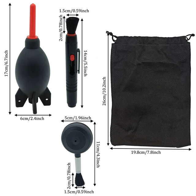 Alt view image 5 of 7 - Lens Cleaning Kit Contains Rubber Rocket Air Blower Duster & Cleaning Pen | Equipped with air blowers and double-ended cleaning pen, removes dust & smudges for lenses, telescopes and digital screens