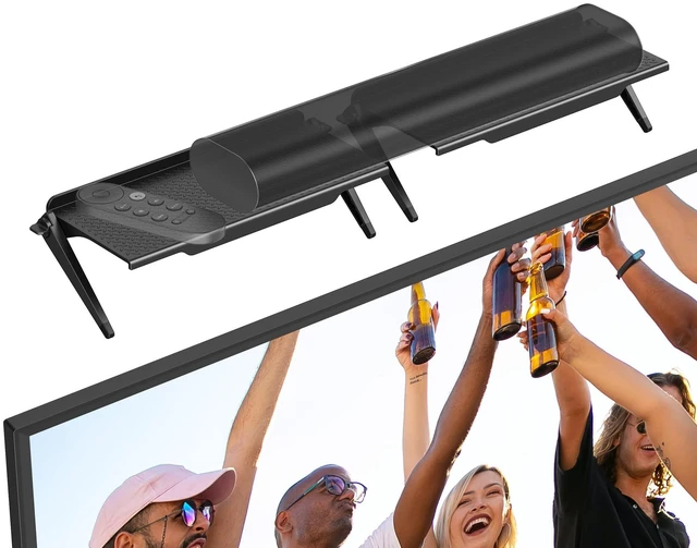 Main image of No Drilling Soundbar Mount, TV Top Shelf Fits Most Soundbars up to 12 lbs, Universal Monitor Shelf-Sound Bar Mounts, Sound Bar Shelfs Above TV for Flat Screen TVs,No TVs Disassembly, 23.6x4.4inch
