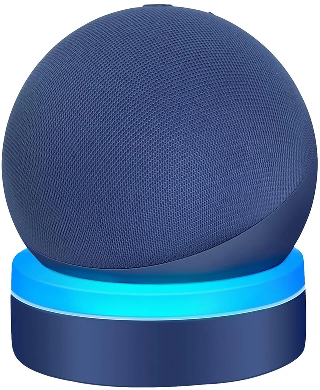Main image of Table Holder for Echo Dot 2026 New Model, Deep See Blue | Desktop Stand Mount for Echo Dot 5th Gen and 2026 New Model, Base Bracket with Light Guide, Built-in Cable Management