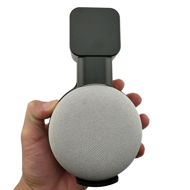 Alt view image 6 of 7 - Wall Mount Holder for Dt 3 & UK Google Mini, Smart Home Outlet Wall Mount Stand Hanger for Dot 3rd Generation Speaker Holder, Space Saving Accessories Without Messy Wires, for Room (Black)