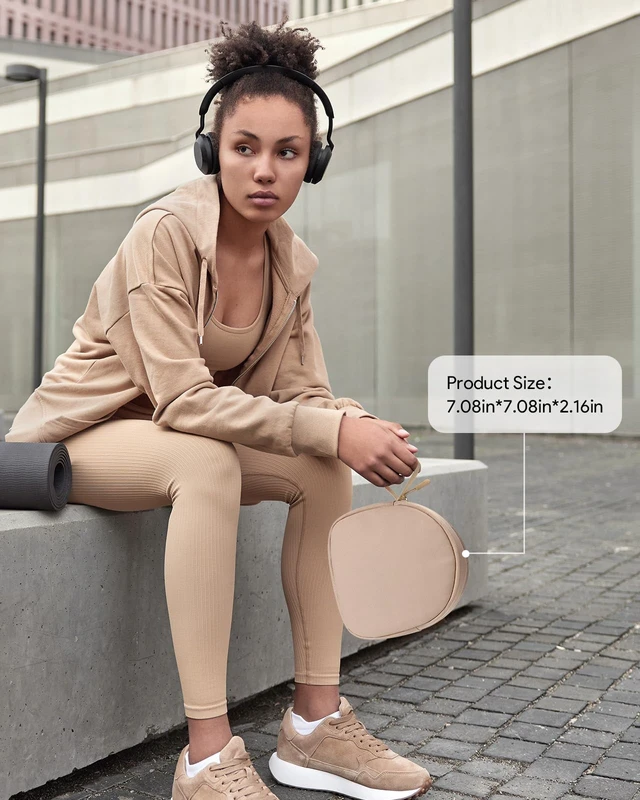 Alt view image 7 of 7 - Headphone Case Soft for JBL Tune 510BT/520BT/500BT/720BT/Sony WH-CH520/720 | Fits BERIBES/SoundCore Q20/30/TOZO/KVIDIO/JLab/Bose, Ultra-Thin Headphones Case Bag Travel Carrying Universal