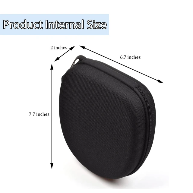 Alt view image 2 of 7 - Hard Shell Carrying Headphones Case, Headset Travel Bag for JBL/Sony/Anker/BERIBES/KVIDIO Wireless On-Ear Headphones