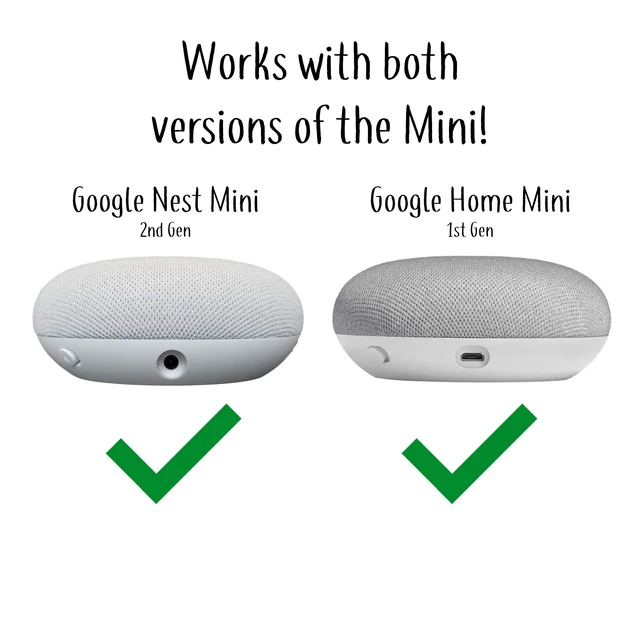Alt view image 2 of 7 - Google Nest Mini & Home Mini Pedestal Stand | Fits Nest Mini 2nd Gen & Home Mini 1st Gen | Silver