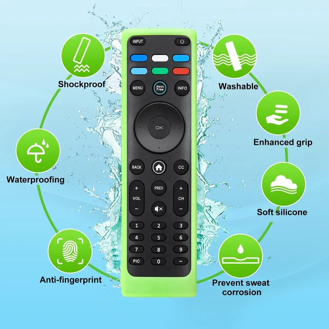 Alt view image 3 of 7 - Cover-for-Vizio-Smart-TV-Remote Silicone Case XRT136/ XRT140