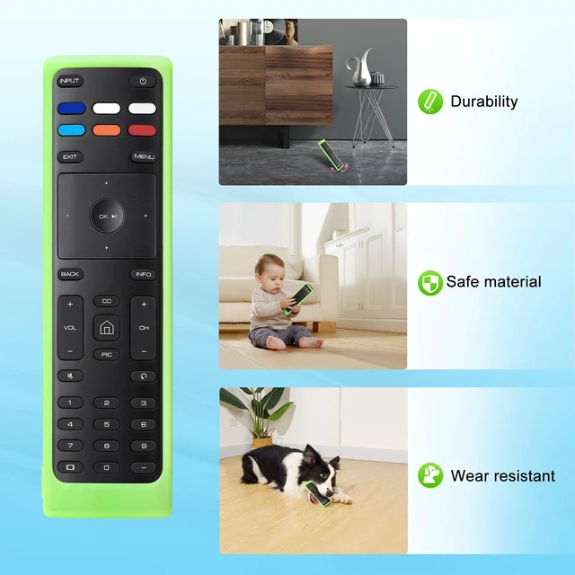 Alt view image 4 of 7 - Cover-for-Vizio-Smart-TV-Remote Silicone Case XRT136/ XRT140