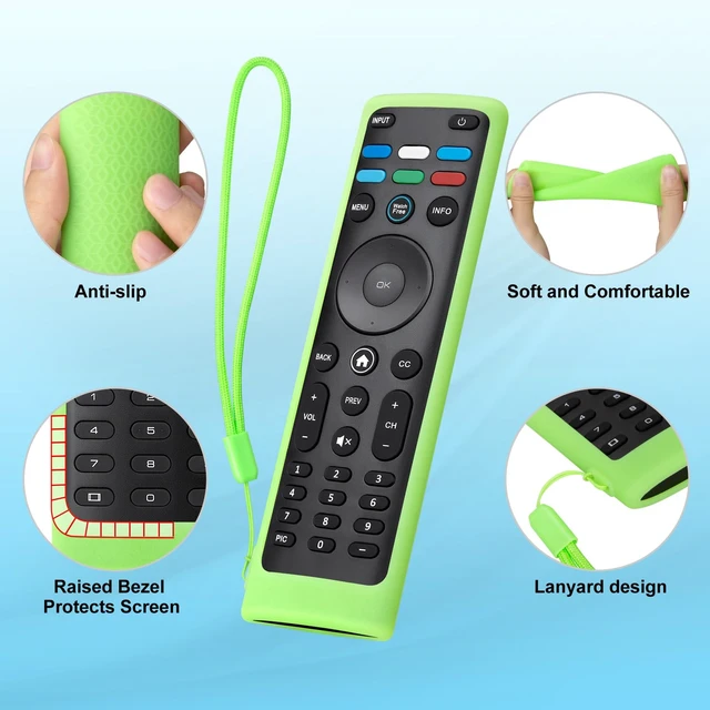 Alt view image 5 of 7 - Cover-for-Vizio-Smart-TV-Remote Silicone Case XRT136/ XRT140
