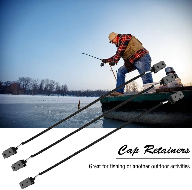 Alt view image 5 of 7 - 6 Pcs Adjustable Hat Strap Clips Retainers Dragonfly Clip for Wind Travel on Bag Anti-Lost Cap Strap Clips Men Women(Black)