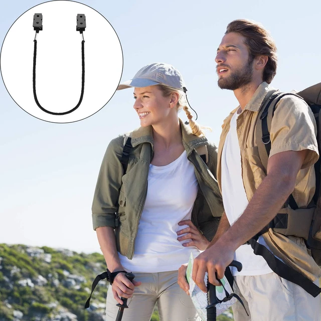 Alt view image 6 of 7 - 6 Pcs Adjustable Hat Strap Clips Retainers Dragonfly Clip for Wind Travel on Bag Anti-Lost Cap Strap Clips Men Women(Black)