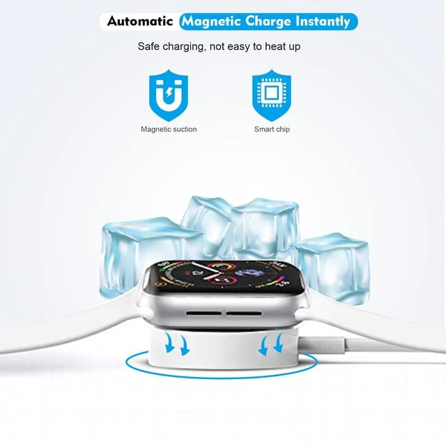 Alt view image 5 of 7 - Fast Charger for Apple Watch Charger, USB C iPhone Watch Charger Plug Adapter & Long 6.6FT iWatch Portable Wireless Fast Charging Cable Cord Compatible with Apple Watch Series 10/9/8/7/SE/6/5/4/3/2/1