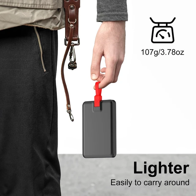 Alt view image 5 of 6 - Mini Portable Charger for iPhone, Upgraded 5000mAh Magnetic Power Bank with Bulit-in Cable, Slim Battery Pack Backup Charger Compatible with iPhone 14/14 Pro Max/13/13 Pro/12 Pro/11/XS/XR/X/8/7/6