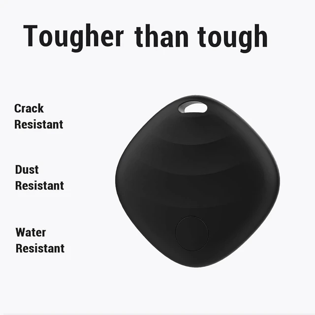 Alt view image 4 of 7 - Key Finder, Works with Apple Find My, Bluetooth Tracker, Black 1 Pack | Works with Apple Find My (iOS only), 400ft range, 80dB loud ring, IP67 waterproof smart item locator for keys and wallet.