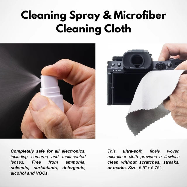 Alt view image 4 of 7 - Professional 19 in 1 Camera Cleaning Kit, Camera Lens Cleaning Kit with Lens Pen, Air/Dust Blower, Microfiber Lens Cloth, Sensor Cleaning Swabs, Lens Solution & Handy Storage Container