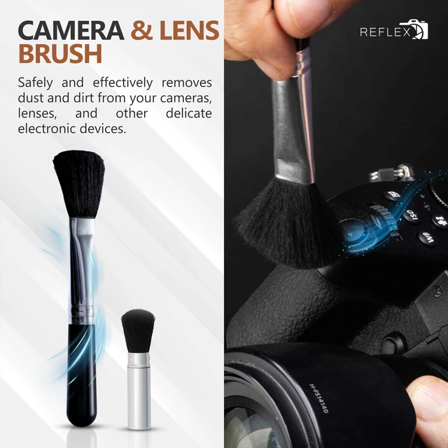 Alt view image 5 of 7 - Professional 19 in 1 Camera Cleaning Kit, Camera Lens Cleaning Kit with Lens Pen, Air/Dust Blower, Microfiber Lens Cloth, Sensor Cleaning Swabs, Lens Solution & Handy Storage Container
