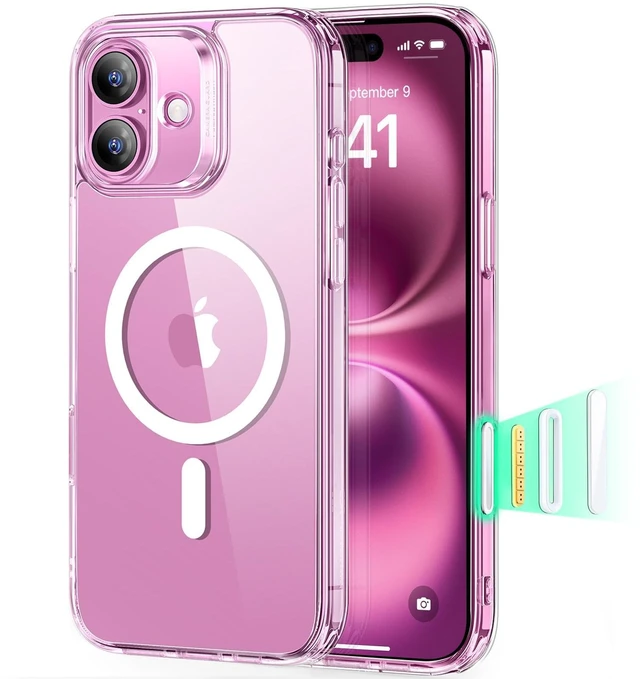 Main image of Classic Hybrid for iPhone 16 Case, Clear | Long-Lasting Anti-Yellowing, Ultra-Thin, Compatible with MagSafe, 3X Military-Grade Protection, Camera Control