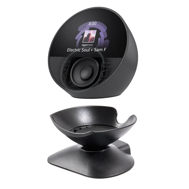 Alt view image 5 of 6 - Stand Holder for All-New Echo Spot (2024 Release), Adjustable Mount Stand Compatible with HomePod mini