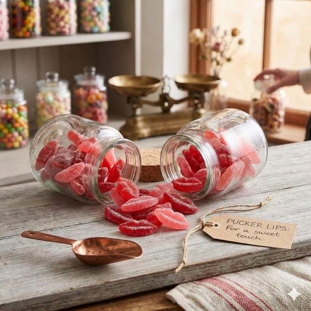 Alt view image 4 of 7 - Fine Candies Sour Pucker-up Gummy Lips, 1 Lb, 68 Pieces, Assorted Flavors