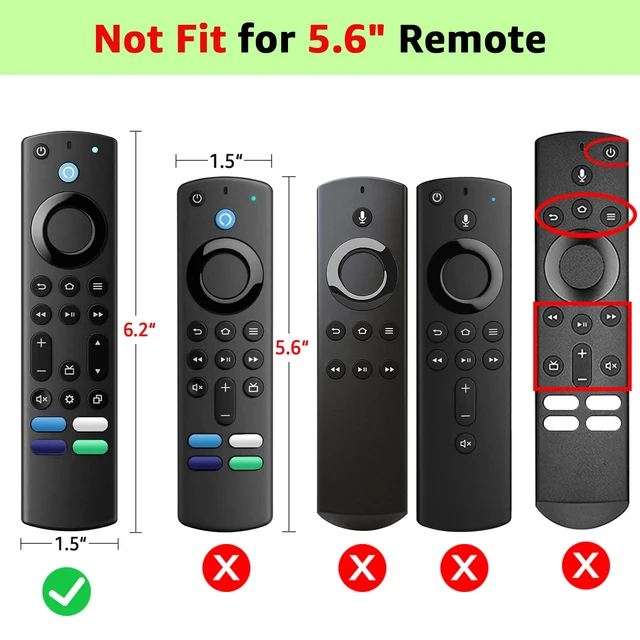 Alt view image 4 of 7 - (2Pcs) Silicone Remote Cover Glow in The Dark for Fire Stick TV 4K Max (2nd)/Insignia/Alexa Voice Remote Enhanced w with Lanyard, Lightweight Anti-Slip Shockproof(Glow Green&Glow Blue)