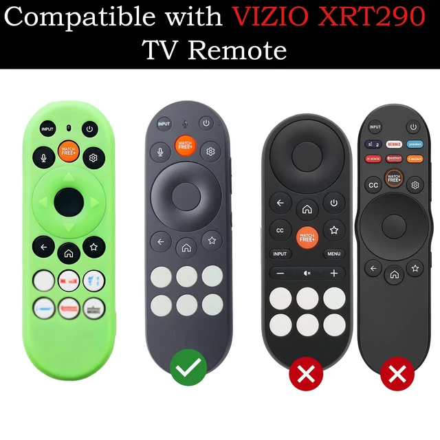 Alt view image 2 of 7 - Remote Cover for Vizio TV Remote 2026 Protective Case for VIZIO XRT290 | High quality silicone,Glow in the dark,Waterproof,Glow Green,Glow Blue,TV remote controls