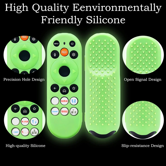Alt view image 3 of 7 - Remote Cover for Vizio TV Remote 2026 Protective Case for VIZIO XRT290 | High quality silicone,Glow in the dark,Waterproof,Glow Green,Glow Blue,TV remote controls