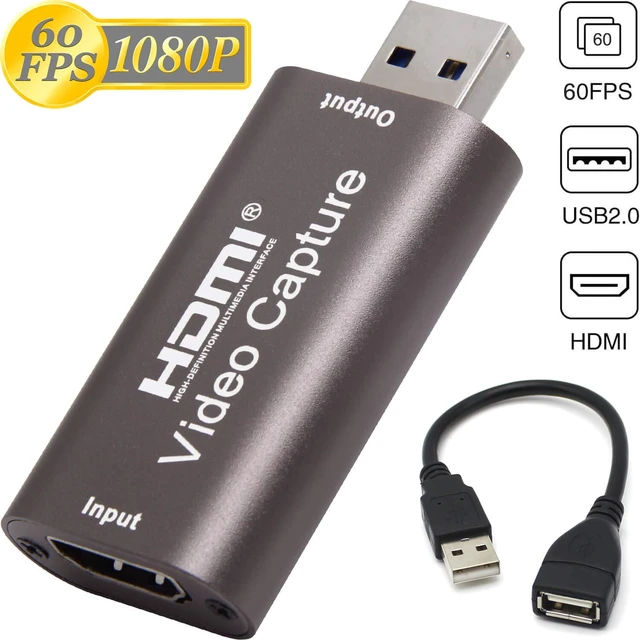Alt view image 2 of 7 - 4K HDMI to USB Capture Card, 1080P@60Hz, Live Streaming & Recording | Plug and Play HDMI Capture for DSLR, Camcorder and Action Cam, Ideal for OBS, Zoom, Live Streaming and Video Calls