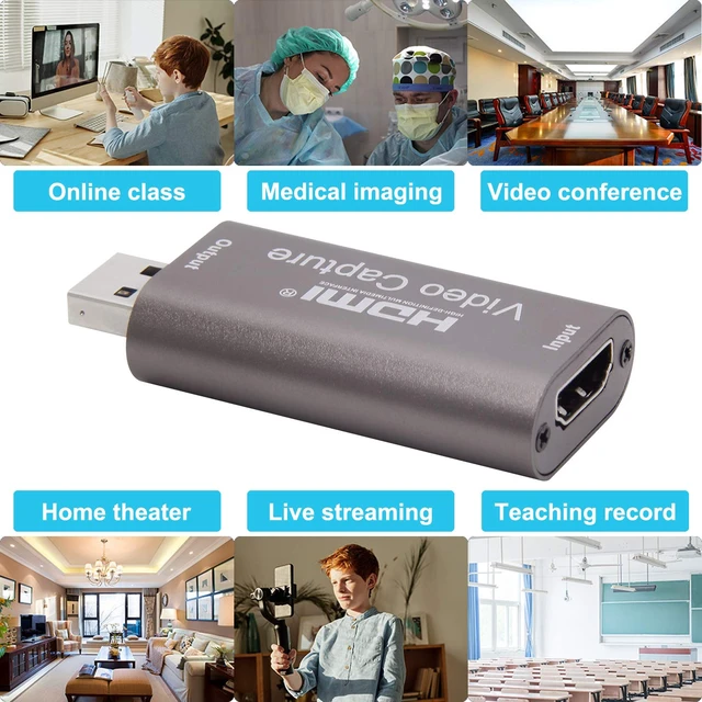Alt view image 7 of 7 - 4K HDMI to USB Capture Card, 1080P@60Hz, Live Streaming & Recording | Plug and Play HDMI Capture for DSLR, Camcorder and Action Cam, Ideal for OBS, Zoom, Live Streaming and Video Calls