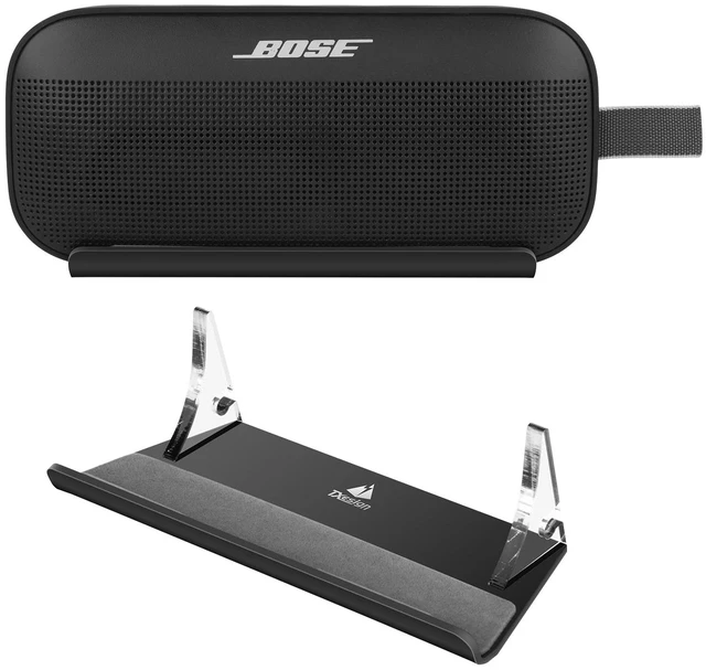 Main image of Desktop Holder for Bose New SoundLink Flex 2nd Gen/Bose SoundLink Flex Bluetooth Speaker, Table Base Stand Display Stand Acrylic Speaker Stand Mount with Cable Management Groove (Black)