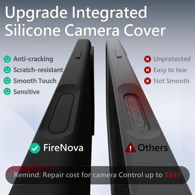 Alt view image 3 of 7 - Magnetic for iPhone 17 Pro Case, 6.3", Black | Compatible with MagSafe, Integrated Silicone Camera Control Button, Camera Protection, Anti-Scratch Soft Microfiber Lining