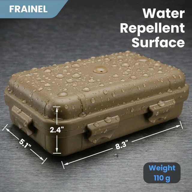 Alt view image 2 of 7 - 8x5 Hard Case with Foam for 3.5" Hard Drive, USB SSD, Disk, Tool | Water Repellent EDC Container & Essential Electronic Protective Organizer for Office, Lab, Workshop, and Travel