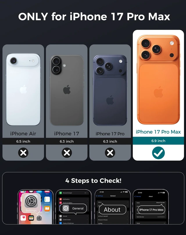 Alt view image 2 of 7 - 3 in 1 for iPhone 17 Pro Max Case with Privacy Screen Protector | Glass Camera Lens Protector,Compatible for MagSafe,Invisible Kickstand, Shockproof Phone Cover for iPhone 17 Promax