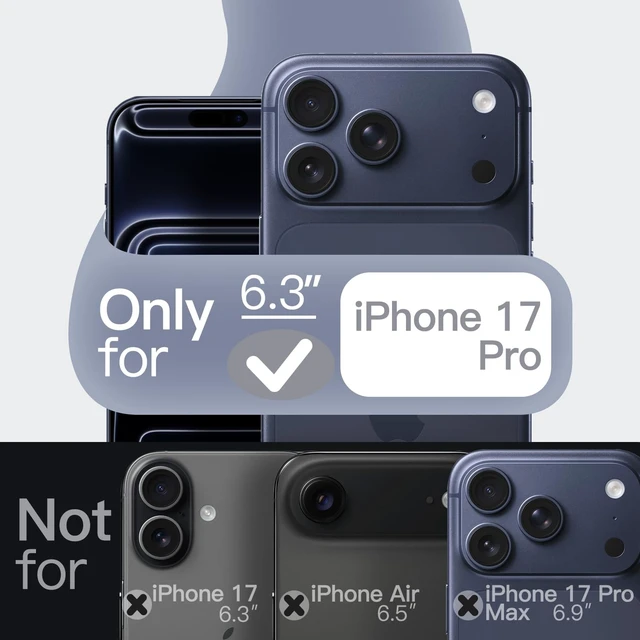 Alt view image 2 of 7 - Silicone Case for iPhone 17 Pro, Dark Blue | Silky Soft Touch, Shockproof Protection, Scratch Resistant, Microfiber Lining