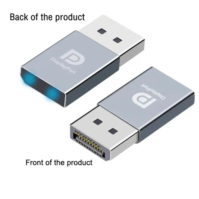 Alt view image 3 of 5 - DisplayPort DP Dummy Plug 3 Pack 4K EDID Emulator HDMI Headless Dongle Virtual Monitor Display Adapter for PC GPU Remote Desktop Streaming Crypto Mining Rig Luna Window Home Office Setup
