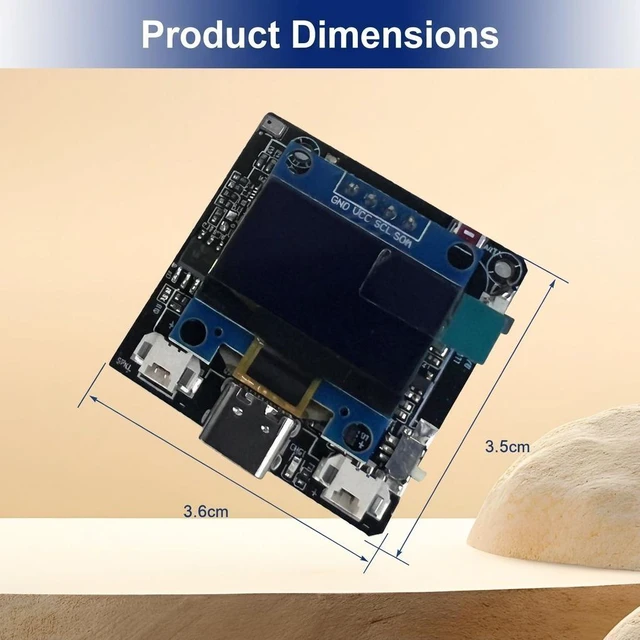 Alt view image 5 of 7 - ESP32-C3 XiaoZhi AI Development Board WiFi Bluetooth Microcontroller Voice Interaction Continuous Dialogue Module for Smart Home IoT Robot Speech Recognition Maker Project Demo Board Programming