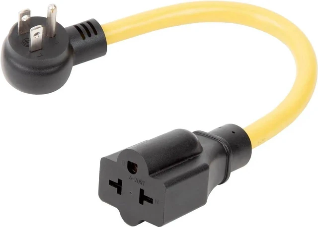 Main image of Heavy Duty 4 in 1 NEMA 5-15P to 5-15R 5-20R 6-15R 6-20R Adapter Cable 12AWG 15A 125V AC Power Plug 20 Amp T Blade Extension Cord for Household Appliance Garage Generator Welder EV Charger