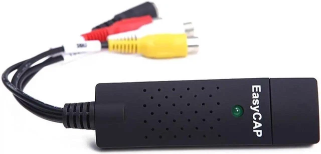Alt view image 2 of 7 - Easycap USB 2.0 Video Capture Card RCA AV Stereo Audio Adapter VHS to Digital Converter Grabber Dongle for TV DVD DVR VCR Camcorder PC Laptop Windows Mac OS Recording Streaming Media Backup