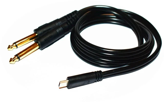 Main image of USB-C to Dual 1/4" TS Audio Cable (3.3ft/1m), Type-C to 6.35mm Male Stereo Breakout Y-Splitter for Mixer, Amplifier & Speaker
