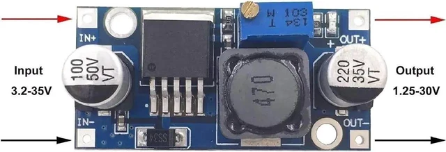 Alt view image 6 of 6 - LM2596s DC to DC Buck Converter Step Down Module 3A Adjustable Voltage Regulator 3.2V 35V Input 1.25V 35V Output 1 Pack Power Supply Board for DIY Electronic Maker Project LED Drive Battery Charge