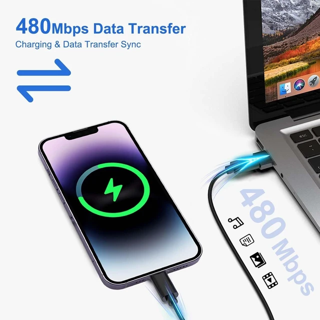 Alt view image 6 of 7 - 60W PD All in One Multi USB Charging Adapter Cable Cord Kit Box Type C to USB A Micro 8 Pin Converter Fast Data Transfer Connector Storage Case for Travel Business Mobile Phone Tablet Laptop PC
