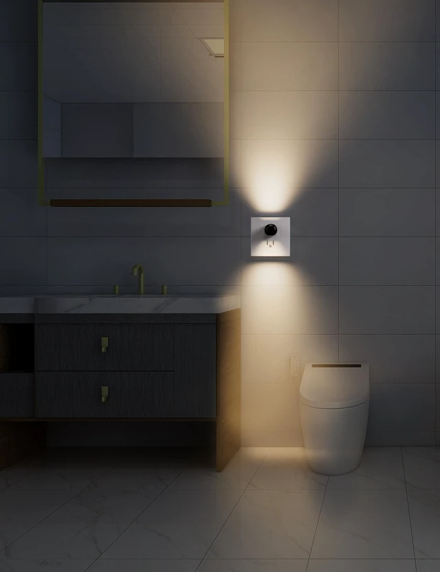 Alt view image 6 of 7 - 2 Pack Compact Plug In LED Night Light Dusk to Dawn Sensor 100LM 2700K Soft Warm White Auto Smart Wall Lamp Fixture Energy Saving Indoor Glow for Bedroom Hallway Bathroom Stairs Kitchen Home