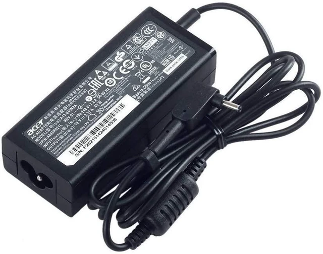 Main image of 45W 19V 2.37A AC Adapter Power Supply Charger 3.0 1.1mm Small Pin Battery Cord AO1 131 AO1 431 C730 C738T C810 Replacement Unit Main Cable Wire for Cloudbook Chromebook Laptop Computer Notebook