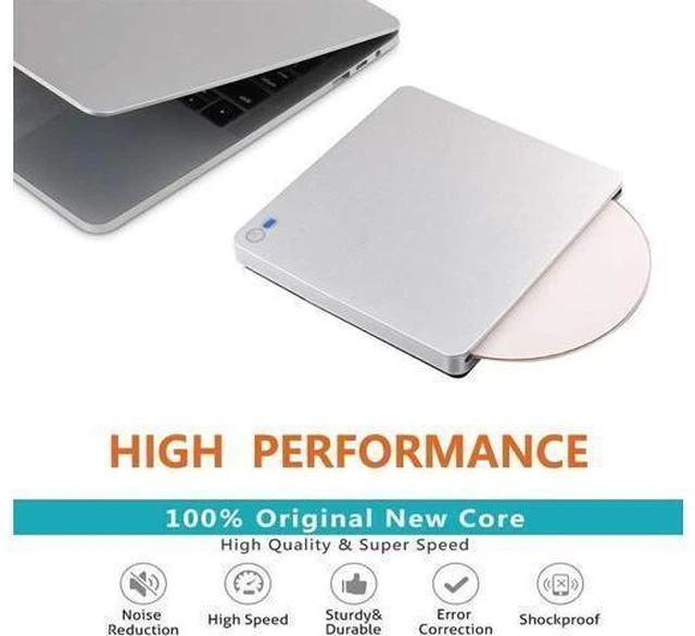 Alt view image 2 of 7 - External Blu Ray Burner Drive USB 3.0 Type C Dual Port One Touch Pop Up CD DVD BD RW ROM Player Reader Writer Rewriter Portable Optical Device Support WindowsXP/7810 MacOS Linux MacBook Laptop Desktop