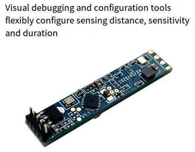 Main image of LD2410B 24GHz Millimeter Wave Radar Smart Human Presence Sensing Module 5V Bluetooth Motion Switch Sensor Board Cable Wire Detector for Smart Home Automation Lighting Security System