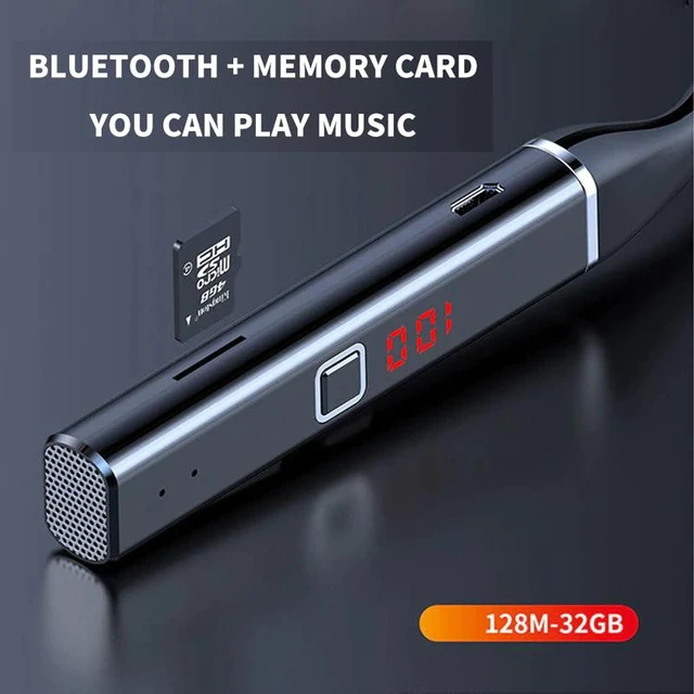 Alt view image 3 of 5 - 100 Hours Playtime Wireless Bluetooth Earphone Magnetic Neckband Headphone IPX5 Waterproof Noise Cancelling Mic Stereo Earbud Earpiece Headset for Sport Workout Running Gym Fitness Smartphone