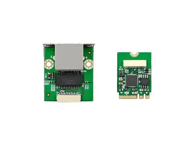 Alt view image 2 of 5 - I226 M2 A E Key Single Port 2.5G 2500Mbps Ethernet LAN Server Network Card Industrial NIC Controller Board Adapter Converter Expansion Module for Gaming PC Industrial Desktop Computer System
