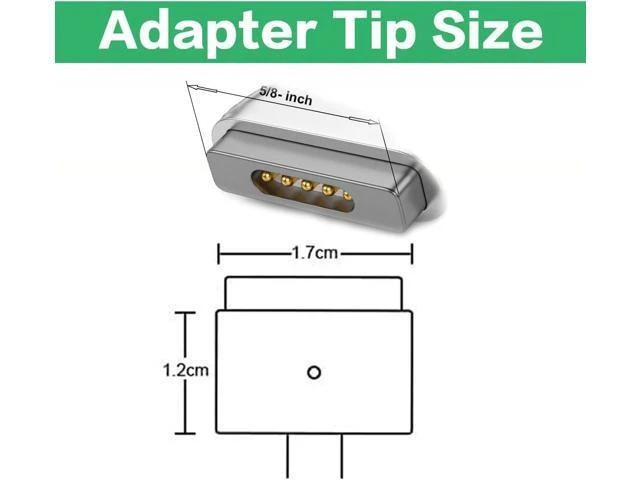 Alt view image 5 of 7 - USB-C Female to Magnetic 2 (T-Tip) Adapter, 100W PD Fast Charging Converter for MacBook Pro & Air (2012-2015/2017) - Requires 20V PD Charger