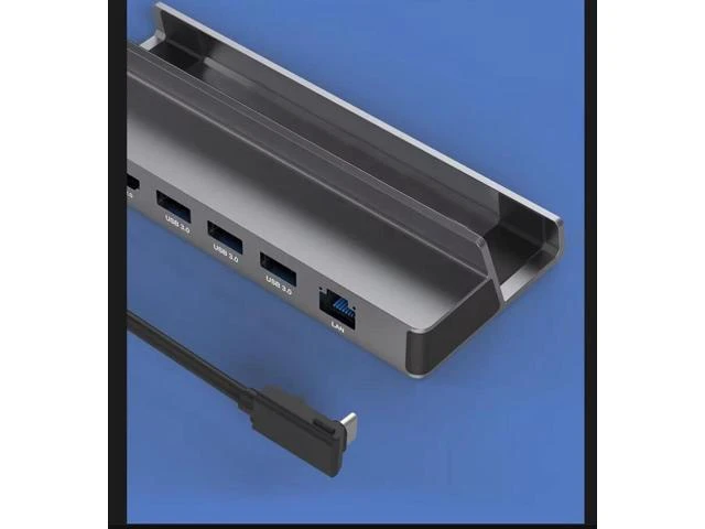 Alt view image 3 of 3 - 6-in-1 Docking Station for Handheld Consoles (Compatible with Steam Deck OLED & ROG Ally), 4K@60Hz HDMI, Gigabit Ethernet, 100W PD & 3 USB 3.0