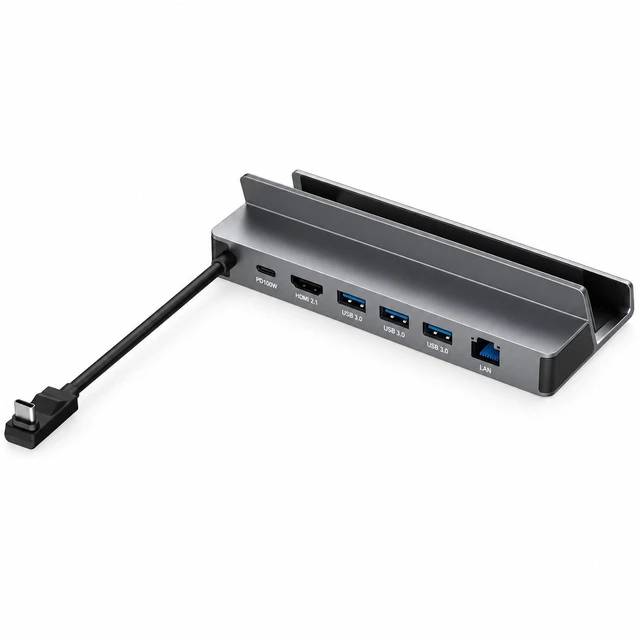 Main image of 6-in-1 Docking Station for Handheld Consoles (Compatible with Steam Deck OLED & ROG Ally), 4K@60Hz HDMI, Gigabit Ethernet, 100W PD & 3 USB 3.0