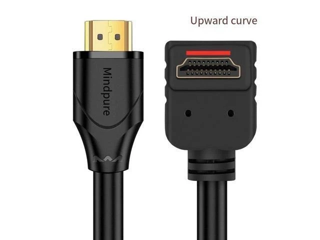 Alt view image 6 of 7 - 4K 90-degree elbow with right Angle, suitable for PS4 computer connection to TV, set-top box, projector, hdmi high-definition cable 2.0 version, 3 meters