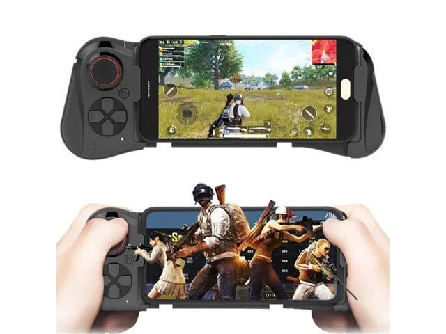 Alt view image 3 of 5 - One-Handed Telescopic Gaming Controller for Android, Left-Side Wireless Bluetooth 3.0 Gamepad Joystick (Right Hand Touch Screen)