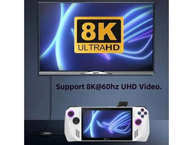 Alt view image 3 of 7 - 2-Pack 180 Degree USB-C U-Shape Adapter (Bare Console or Thin Case ONLY), 140W PD 20Gbps Type-C Extender for Steam Deck & ROG Ally