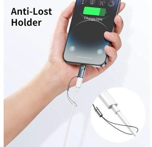 Alt view image 3 of 7 - Mcdodo 36W USB C to Lightning Adapter Type C PD Fast Charging Converter Connector with Lanyard Data Transmission Power Delivery Dongle Sync Plug for iPhone AirPods MacBook iPad iOS Smart Device